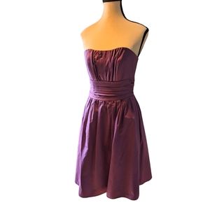 David's Bridal Mauve Strapless Dress Size 2